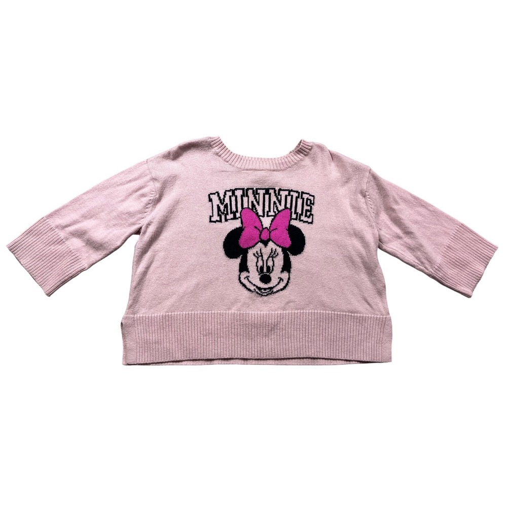Baby Gap Disney Minnie Mouse Sweater 18-24 Months Pink Knit Girls Toddler